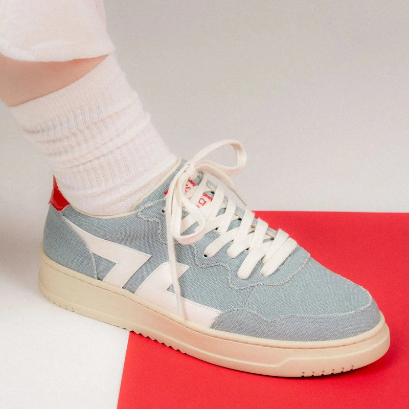 Zeta Shoes Beta B4 Women's Vegan PET Canvas Sneakers | Azul