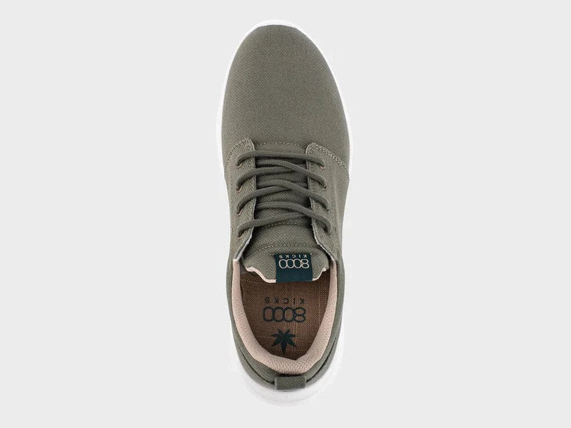 8000kicks Explorer V2 Women's Vegan Hemp Sneakers | Dark Green