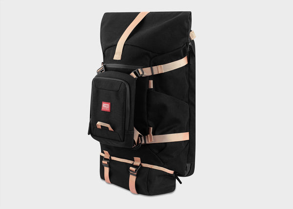 8000kicks Nomad Backpack - The 3-in-1 expandable hemp backpack for nomads