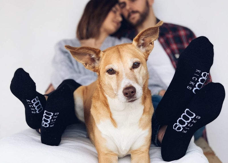 8000kicks Breathable Vegan Hemp Ankle Socks | Black