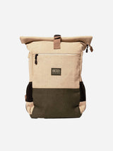 Immaculate Vegan - 8000kicks Everyday Vegan Hemp Backpack | Beige & Green