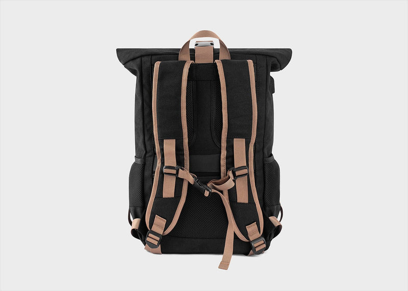 8000kicks Everyday Vegan Hemp Backpack | Black