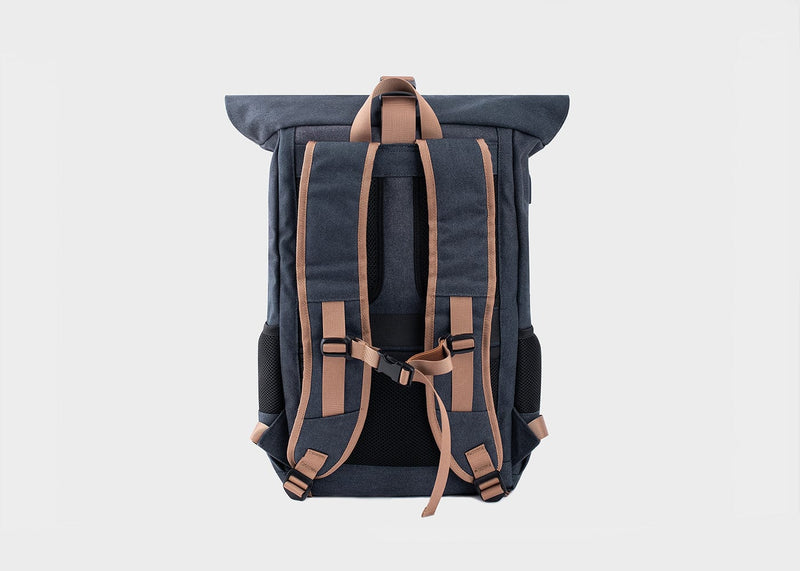 8000kicks Everyday Vegan Hemp Backpack | Navy Blue