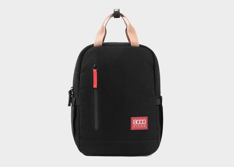 8000kicks Small Hemp Backpack in Black