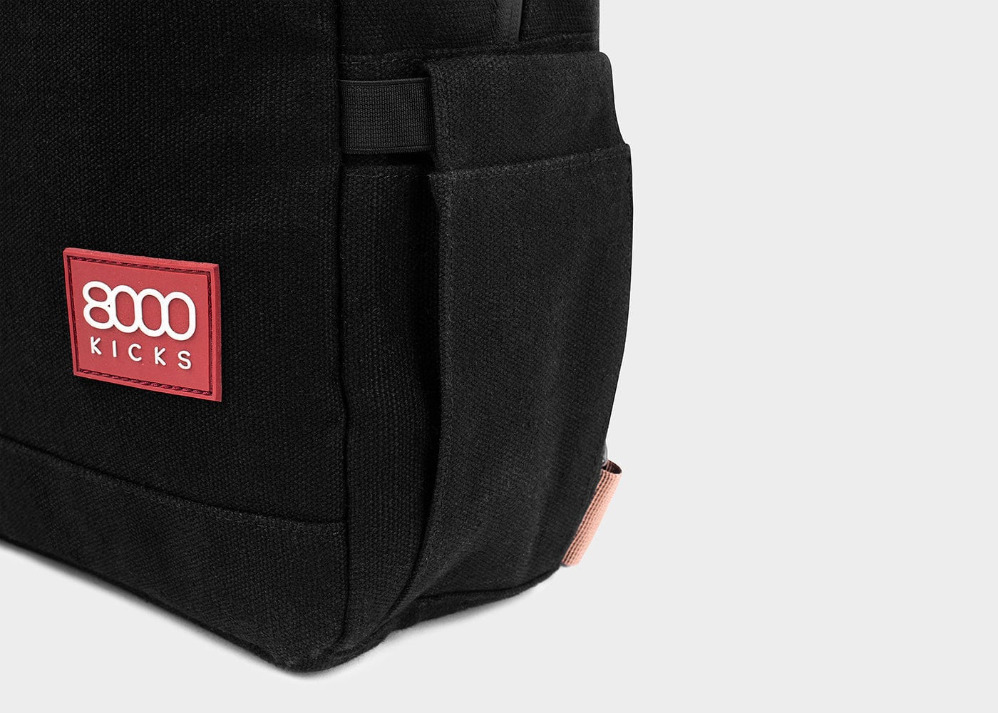 8000kicks - Small Vegan Hemp Backpack | Black