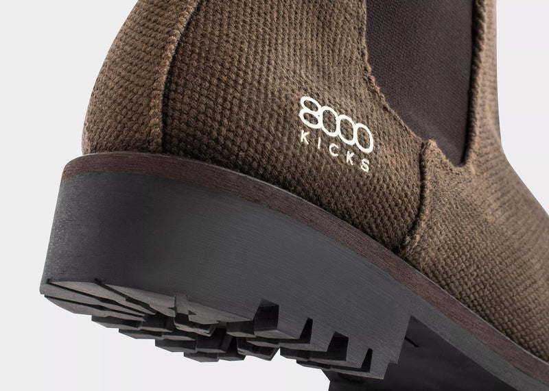 8000kicks The Crossover Hemp Chelsea for Men in Dark Brown