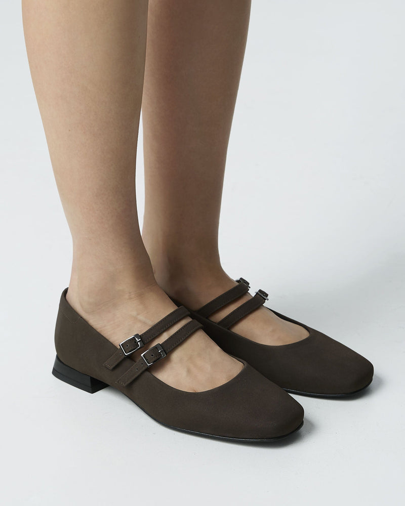 Bohema Mary Jane Women's Viridis® Corn Leather Vegan Pumps | Chocolate