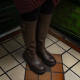 Immaculate Vegan - Bram Women's Vegan Leather Knee High Boots | Brown