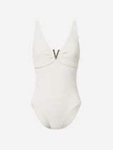 Immaculate Vegan - Aiguablava Recycled Polyamide One-piece Swimsuit | Nude