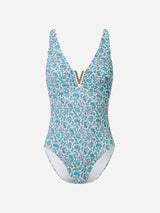 Immaculate Vegan - AQVA Swimwear Aiguablava Recycled Polyamide One-piece Swimsuit | Paisley Print XS