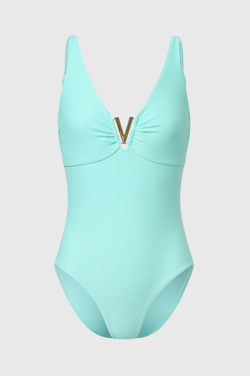 Aiguablava Recycled Polyamide One-piece Swimsuit | AQVA Blue