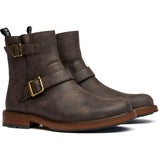 Immaculate Vegan - Arug Men's Vegan Leather Biker Boots | Brown