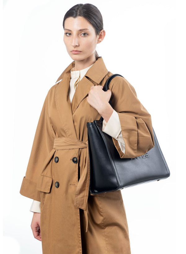 Miomojo Alma Tote Bag L Nero - Apple