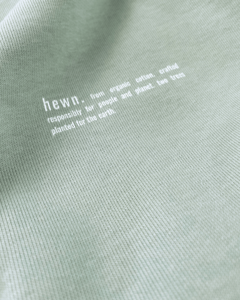 hewn. Womens Organic Cotton Relaxed-fit Zip Hoodie in Aloe Green