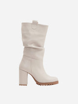 Immaculate Vegan - Prologue Shoes Anais Slouch Platform Vegan Boots | Beige UK3 / EU36 / US5.5 / Beige