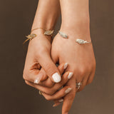 Immaculate Vegan - Angel Wing Sterling Silver Bangle | Silver