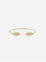 Immaculate Vegan - Angel Wing Premium 14K Gold Vermeil Bangle | Gold