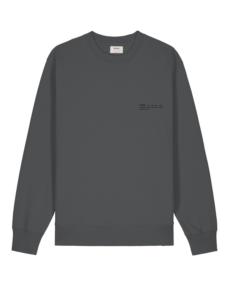 Women's Organic Cotton Relaxed Fit Sweatshirt | Anthracite