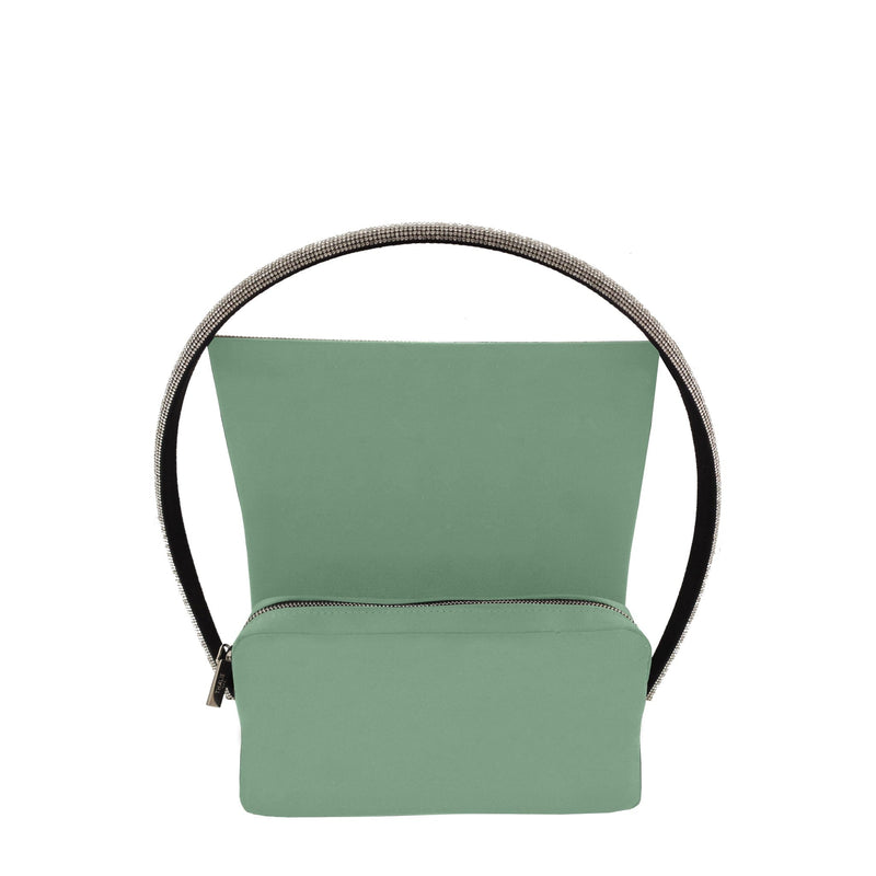 Ava Wonder Vegan Purse | Silver & Mint