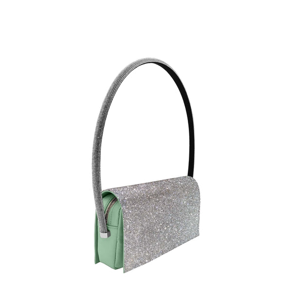 Ava Wonder Vegan Purse | Silver & Mint