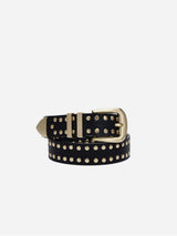 Immaculate Vegan - Votch Ayla Unisex Vegan Bio-Based Bamboo Western Studded Belt | Black