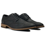 Immaculate Vegan - V.GAN Barley 2 Men's Vegan Leather Brogue Shoes | Black