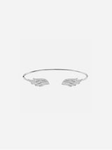 Immaculate Vegan - Angel Wing Sterling Silver Bangle | Silver