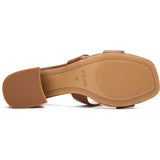 Immaculate Vegan - V.GAN Bok Women's Vegan Leather Mule Heel Sandals | Tan