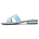 Immaculate Vegan - V.GAN Bok Women's Vegan Leather Slider Sandals | Light Blue