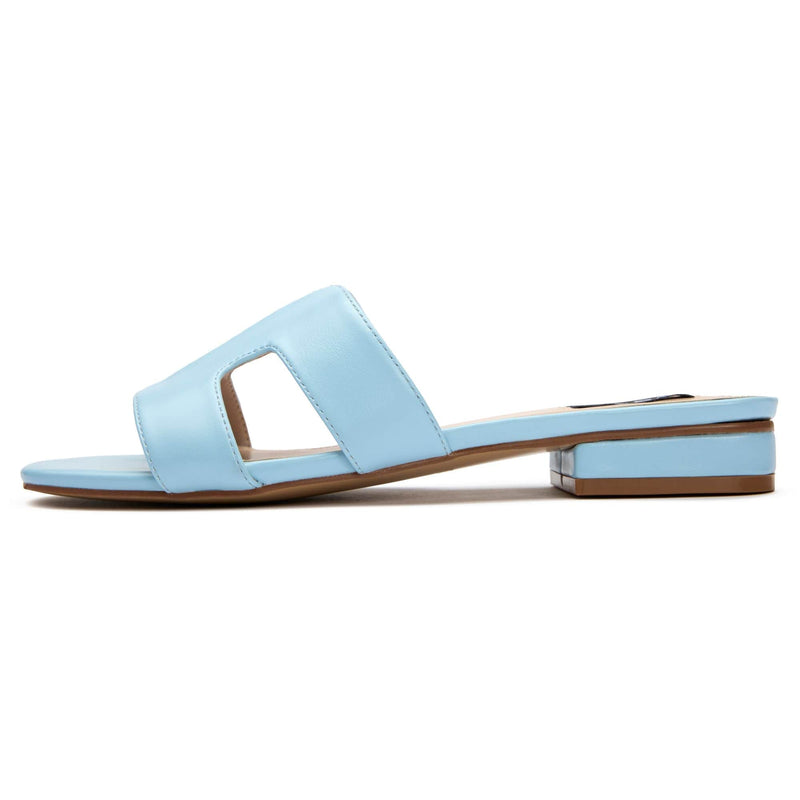 V.GAN Bok Women's Vegan Leather Slider Sandals | Light Blue