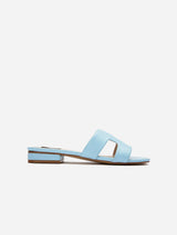 Immaculate Vegan - V.GAN Bok Women's Vegan Leather Slider Sandals | Light Blue UK3 / EU36 / US5