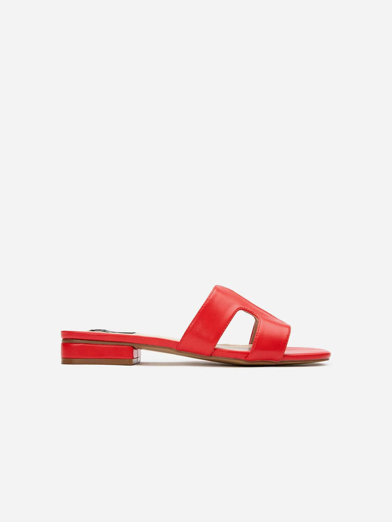 V.GAN Bok Women's Vegan Leather Slider Sandals | Red UK3 / EU36 / US5