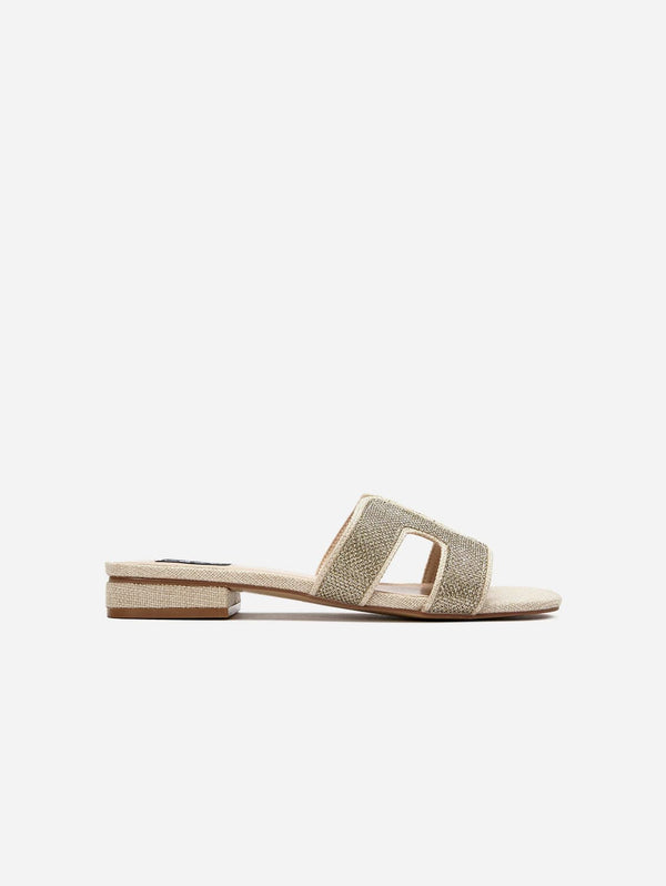 V.GAN Bok Women's Vegan Leather Slider Sandals | Metallic UK3 / EU36 / US5