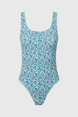 Immaculate Vegan - Balmins Recycled Polyamide One-piece Swimsuit | Paisley Print