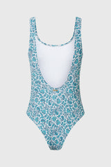 Immaculate Vegan - Balmins Recycled Polyamide One-piece Swimsuit | Paisley Print