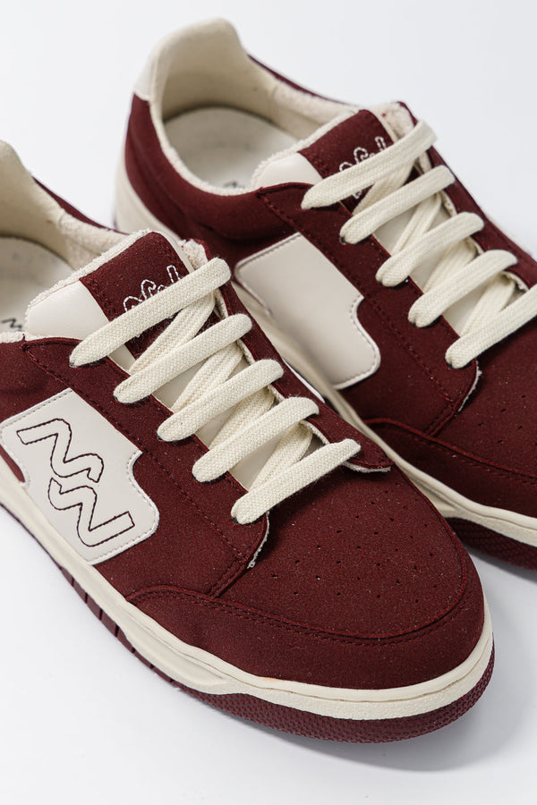 Dream Big Unisex Vegan Corn Leather Sneakers | Burgundy