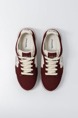 Immaculate Vegan - Dream Big Unisex Vegan Corn Leather Sneakers | Burgundy