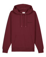 Immaculate Vegan - hewn. Womens Organic Cotton Relaxed-fit Hoodie in Berry Red