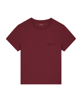 Immaculate Vegan - hewn. Womens Classic-fit Organic Cotton T-shirt in Berry Red