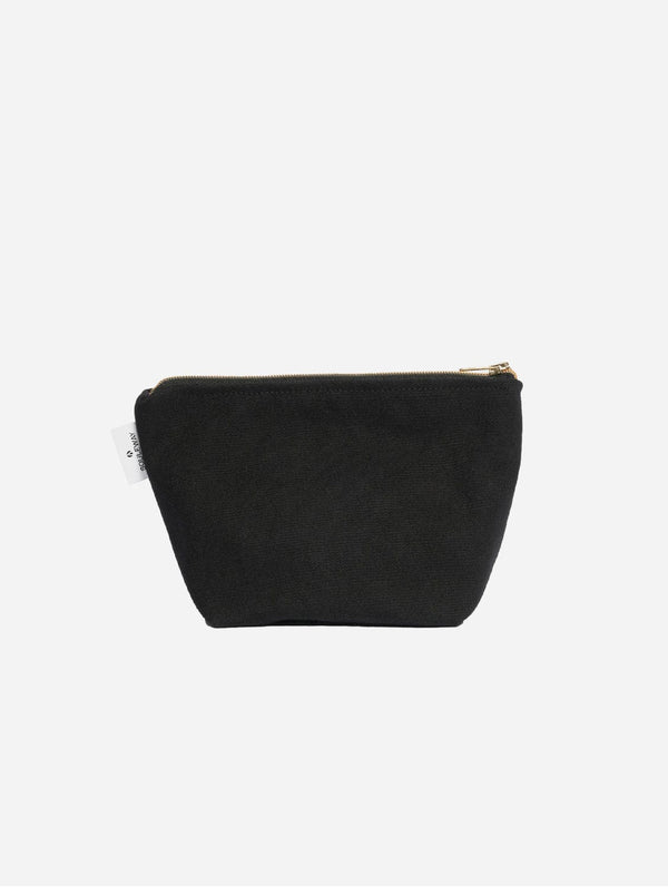 Souleway Natural Cotton Canvas Cosmetic Bag | Night Black Night Black