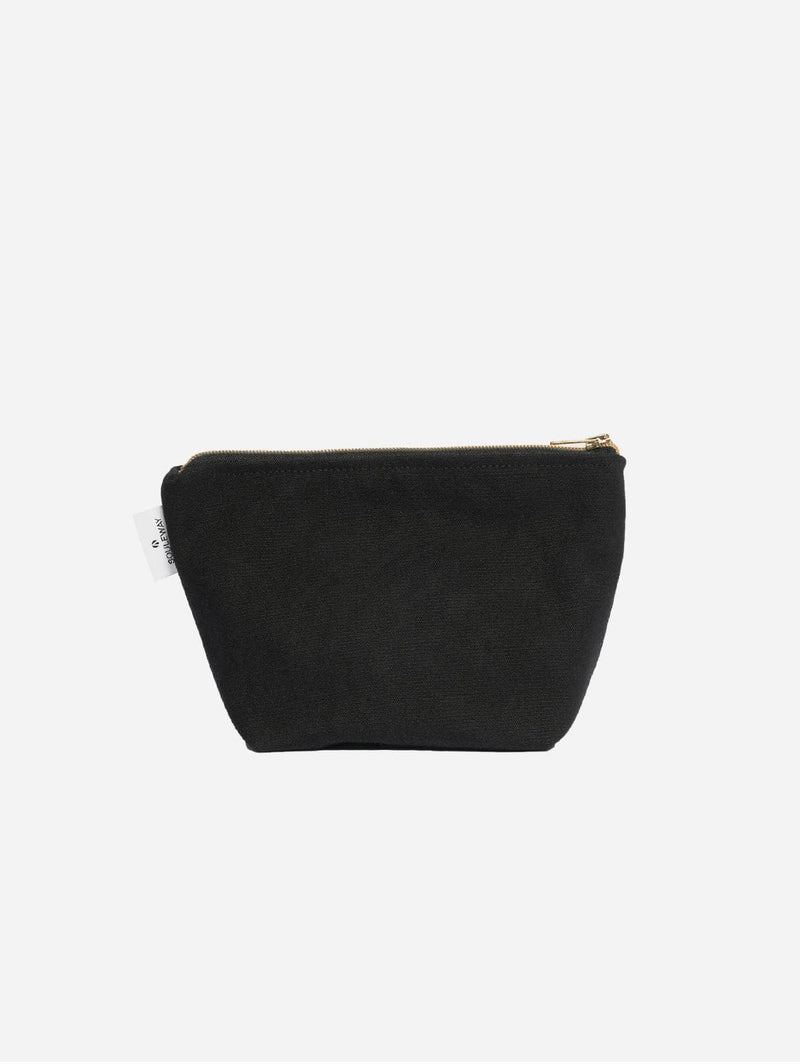 Souleway Natural Cotton Canvas Cosmetic Bag | Night Black Night Black
