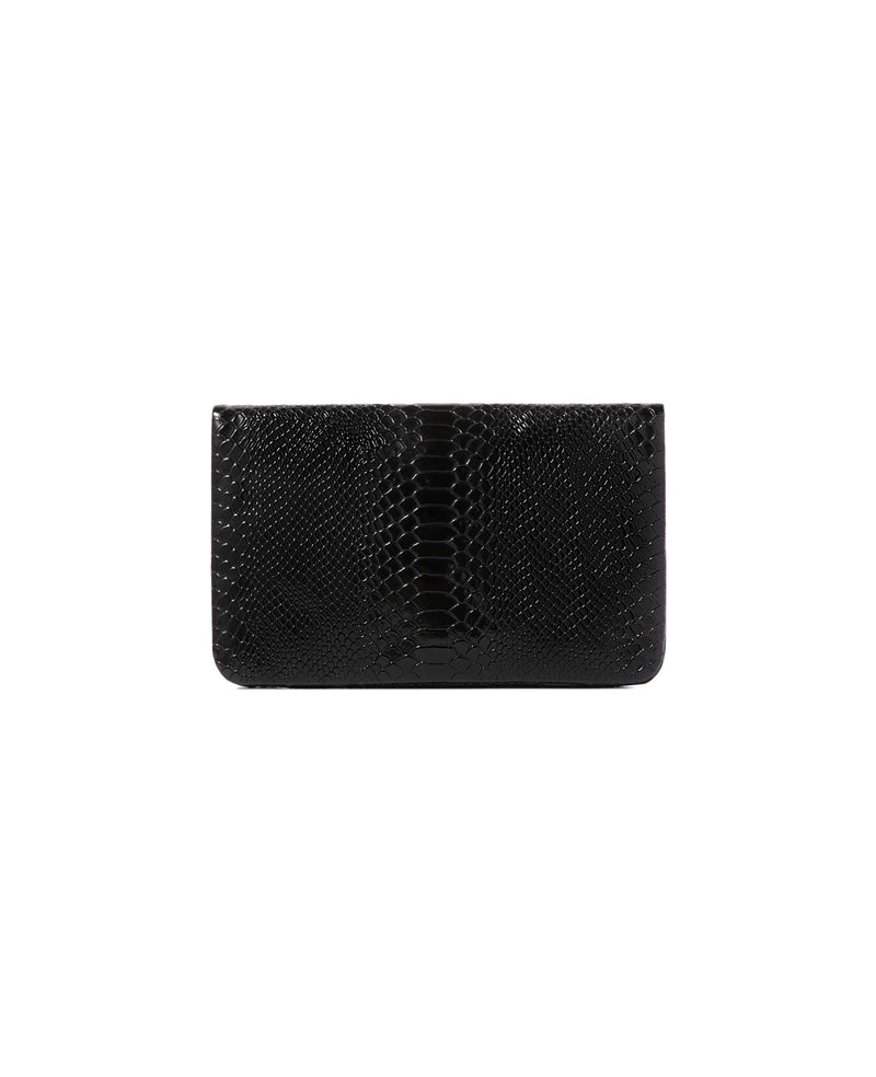 Willa Phoenix The Manhattan Vegan Leather Clutch | Black