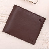 Immaculate Vegan - Watson & Wolfe Bifold Wallet in Chestnut Brown & Emerald