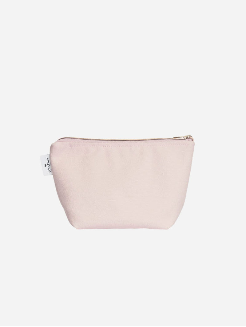 Souleway Natural Cotton Canvas Cosmetic Bag | Blush Pink Blush Pink