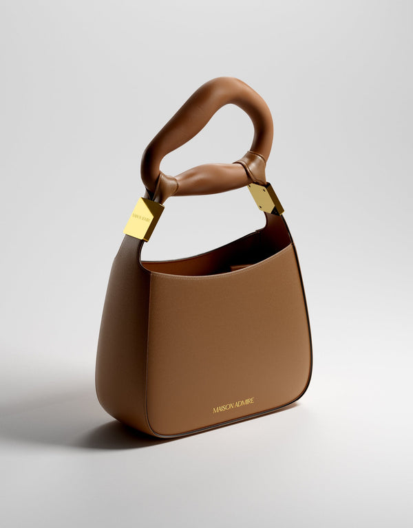 MAISON ADMIRE Brown vegan leather bag