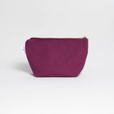 Immaculate Vegan - Souleway Natural Cotton Canvas Cosmetic Bag | Multiple Colours Bordeaux Red