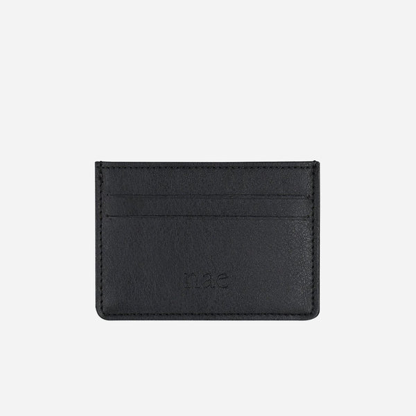 NAE Vegan Shoes - Breda Vegan Leather Card Wallet | Black