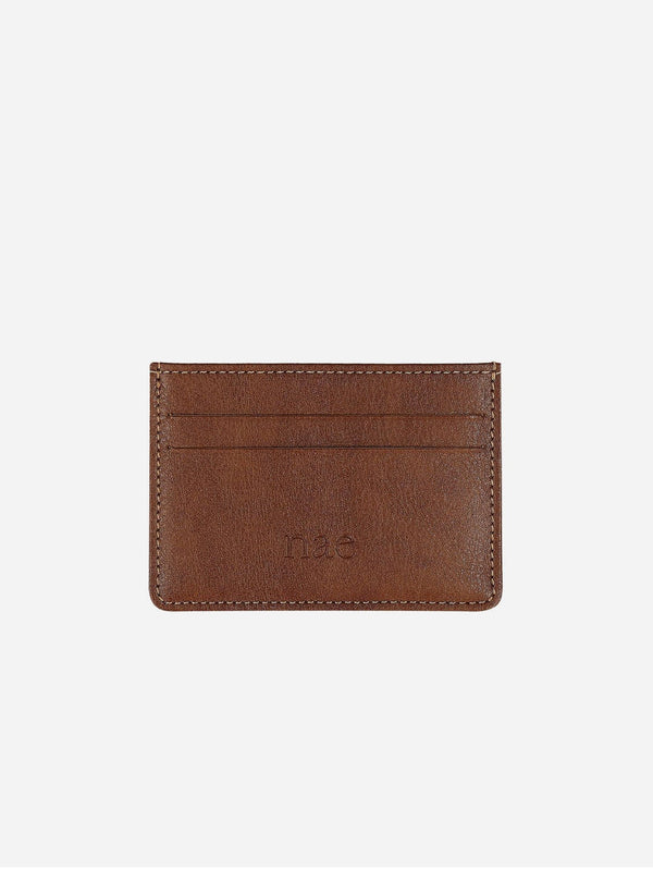 NAE Vegan Shoes Breda Vegan Leather Card Wallet | Brown One Size
