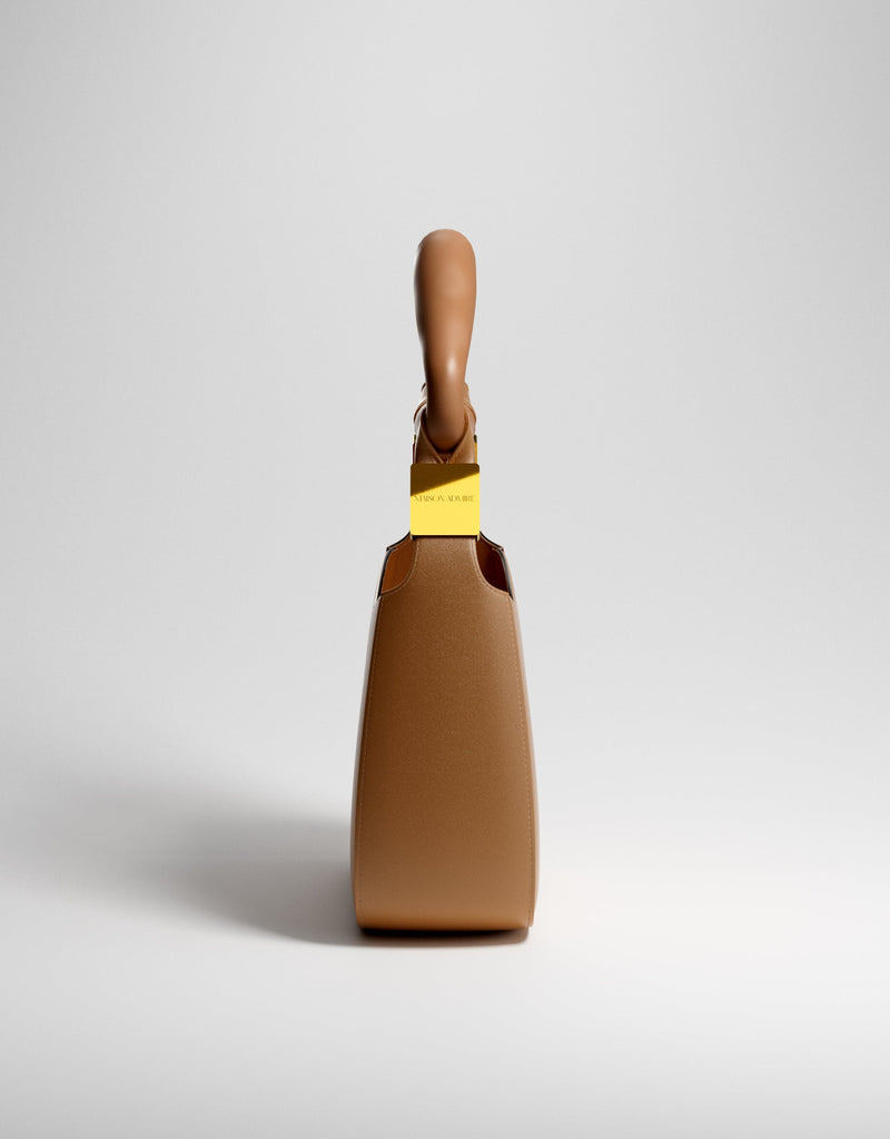 MAISON ADMIRE Brown vegan leather bag