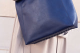 Immaculate Vegan - Canussa Basic Vegan Leather Everyday Tote Bag | Navy Blue